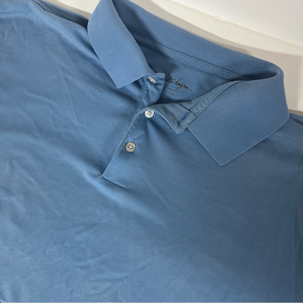 Walter Hagen Men's Size 2XL Blue Golf Polo Lightweight Stretchy
